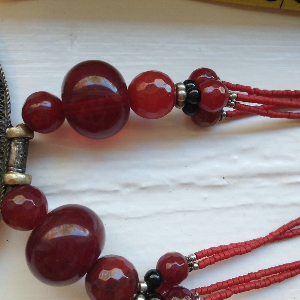 Raw Ruby Necklace - image 3